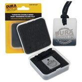 Dura-Gold tungsten denibbing blade for precise defect shaving on clear coats.