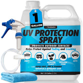 Durabasics UV Protectant Spray bottle shows matte finish on exterior surface