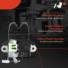 Durable plastic and high-density metal used in the latch actuator construction.