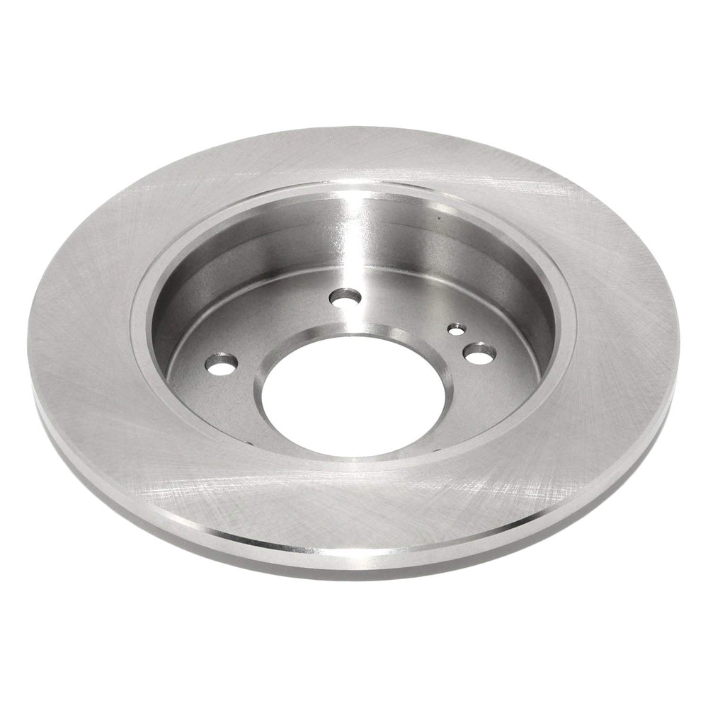 DuraGo Professional Series rear solid brake rotor, side view, designed for smooth operation and reduced vibration.