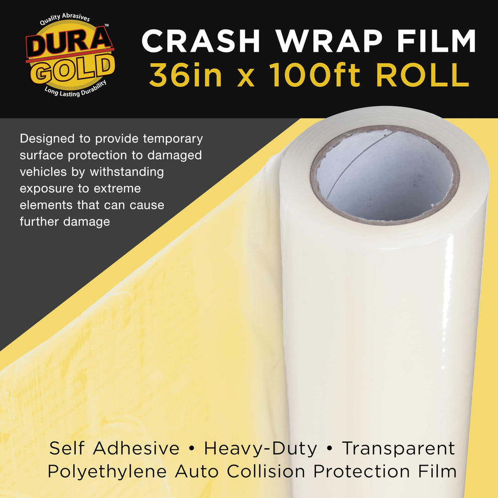 Dura-Gold crash wrap unrolls smoothly for quick setup during repairs.