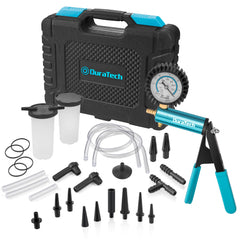 DURATECH 2in1 brake bleeder kit front view with compact portable design