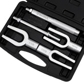 DURATECH 5-piece ball joint separator set in use for fast auto disassembly
