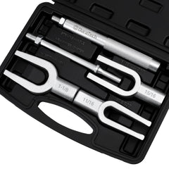 DURATECH 5-piece ball joint separator set in use for fast auto disassembly