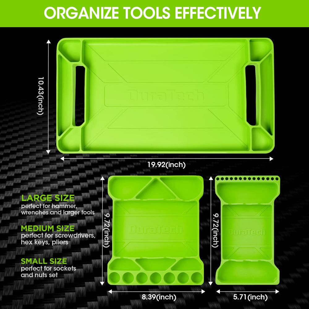 DURATECH flexible tool tray medium keeps screwdrivers and pliers neatly at hand