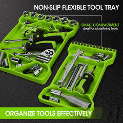 DURATECH flexible tool tray small suits sockets and nuts for compact storage