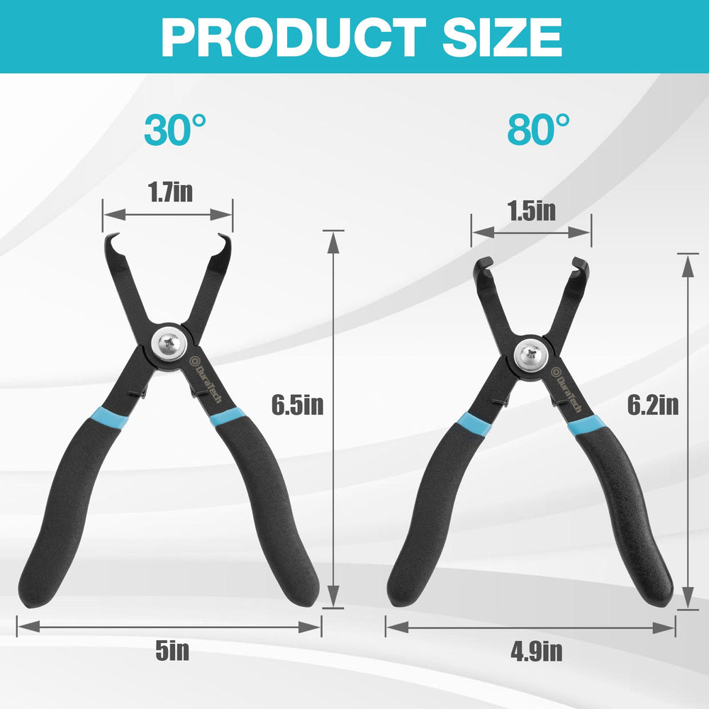 DURATECH spring-loaded clip remover reduces hand fatigue during removal tasks.