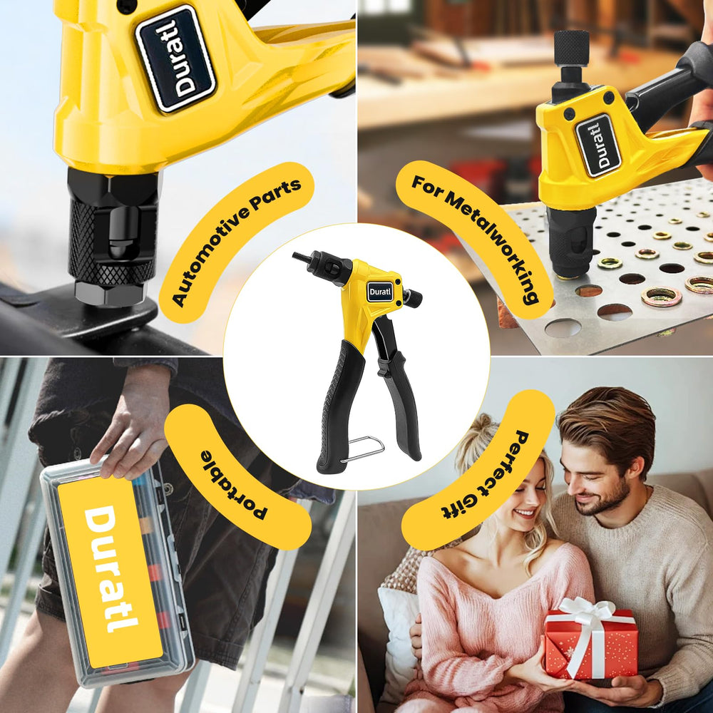 Duratl tool in use on metal for secure assemblies