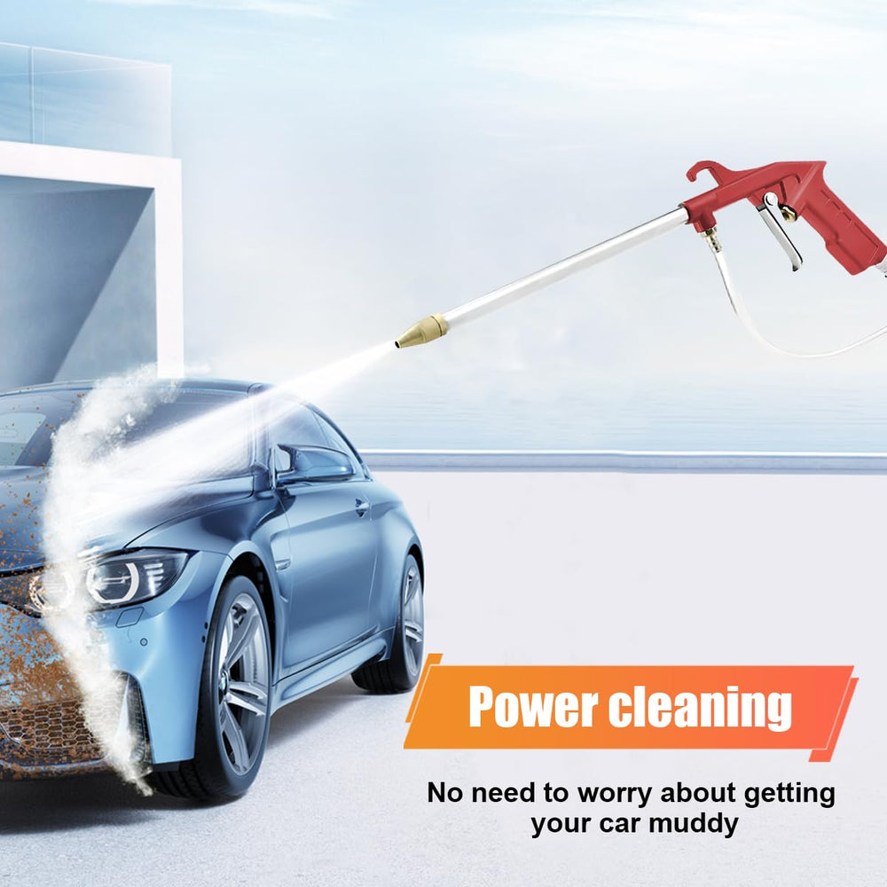 DUSCOKE spray gun doubles as a dust blower when idle.