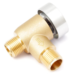 Dusledel 571-VAC-CHK-A brass vacuum breaker valve for RVs prevents backflow during black tank flushing