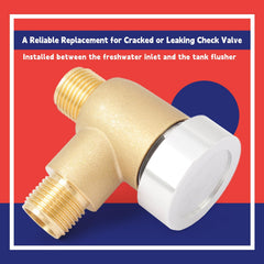 Dusledel 571-VAC-CHK-A placement guidance: install at least six inches above the highest connected item