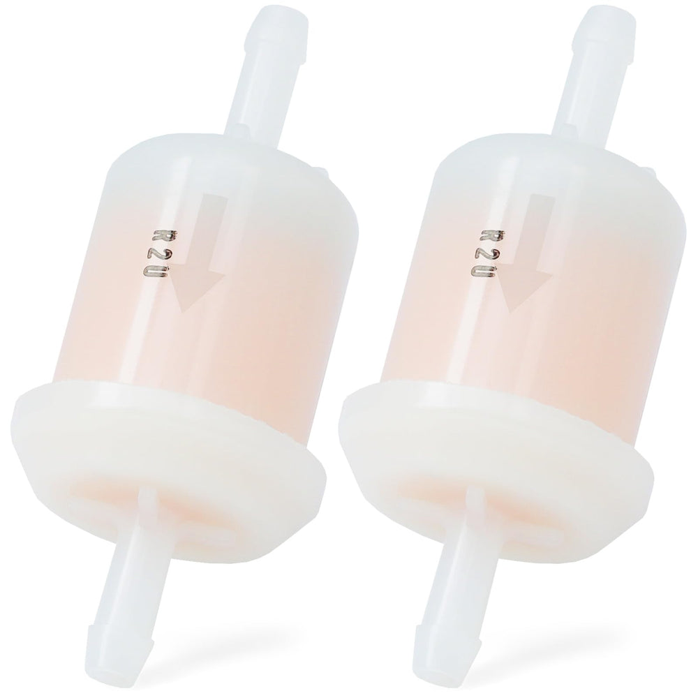 Dusledel fuel filter Quest-radius close-up for reliable mower performance.