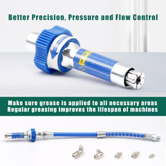 Dusledel precision nozzle reaches tight bearings for effective lubrication without disassembly