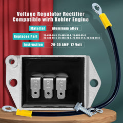 Dusledel voltage regulator side view shows compact design for easy installation