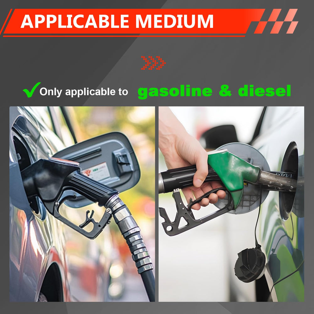 DUEYU 12V pump in action suggests reliable fuel delivery.