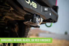DV8 Offroad Xtract skid plate with Delrin pads reduces wear for smoother rides