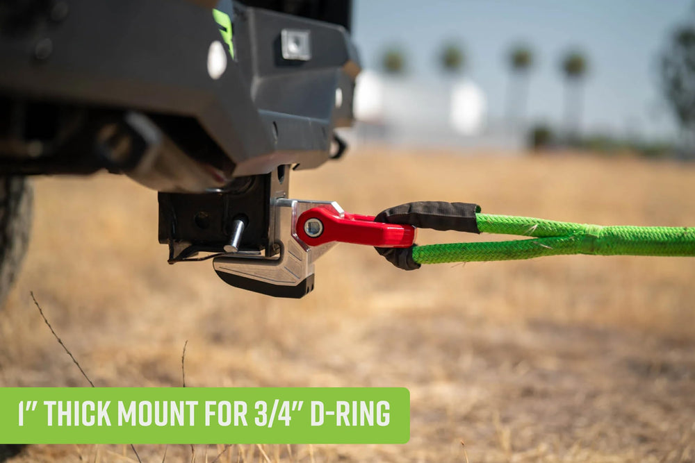 DV8 Offroad Xtract hitch skid plate mounted on a 2-inch receiver for quick protection