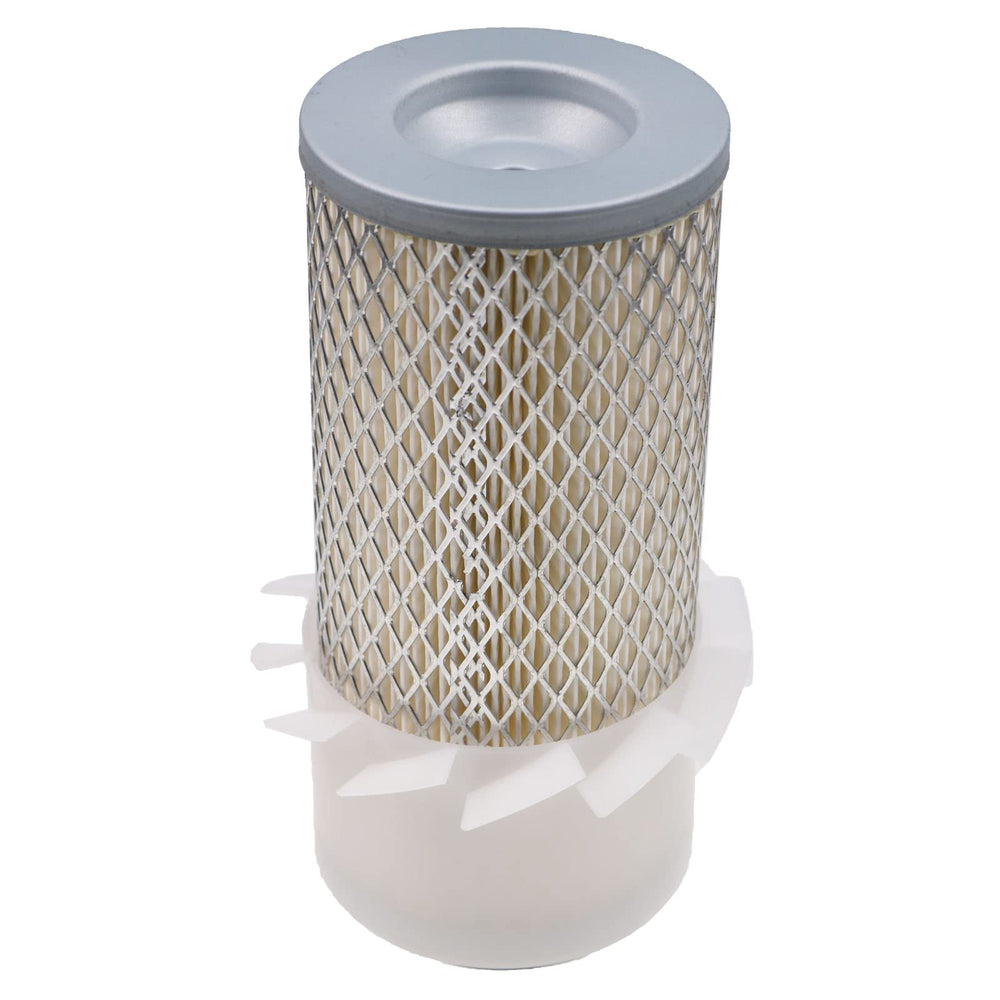DVPARTS air filter compatibility chart highlights Kubota and Deere fit