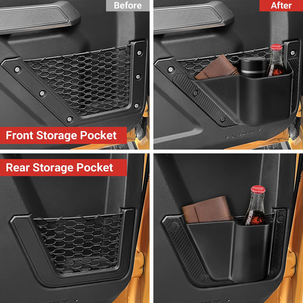 DWKJMYCP cup holder pocket keeps beverages stable during drives.