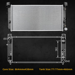 DWVO radiator with included user manual for easy DIY installation