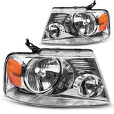 DWVO halogen headlight with chrome housing and amber reflector for improved night visibility