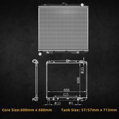 Coated aluminum core of DWVO radiator resists corrosion for long-term performance.