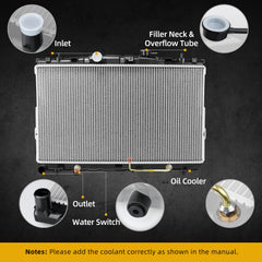 DWVO radiator packaging foam corners protect the core during shipping