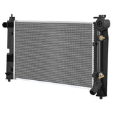 DWVO radiator for Pontiac Vibe front view with direct OEM fit for reliable cooling.