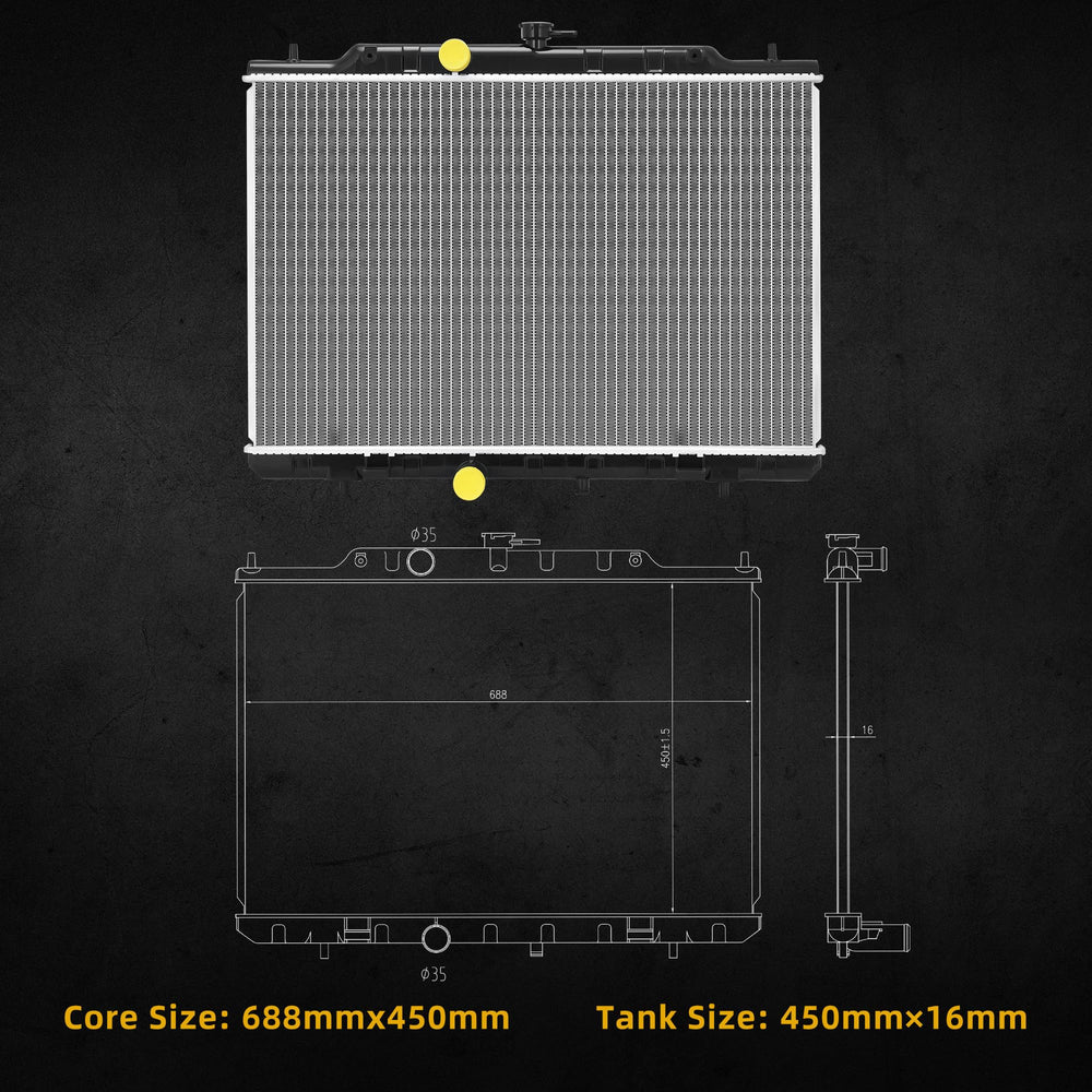 DWVO radiator Rogue core detail highlighting high-density fins for efficient cooling