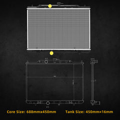 DWVO radiator Rogue core detail highlighting high-density fins for efficient cooling