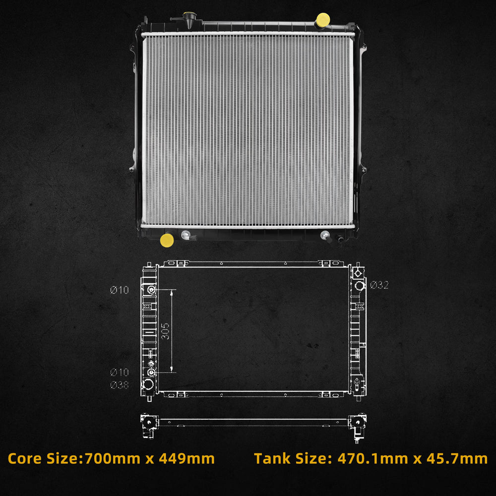 DWVO radiator packaging with fixed foam corners to prevent damage