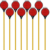DXSIGN orange driveway reflector markers, highly visible from all angles, enhancing safety