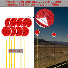 DXSIGN snow plow marker helps identify lanes and curbs during snow removal