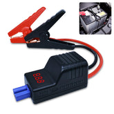 DY Power Sun EC5 clamps connected to a 12V battery showing secure grip and readiness