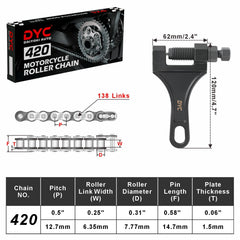 DYC chain breaker tool ready for sizing during gearing changes