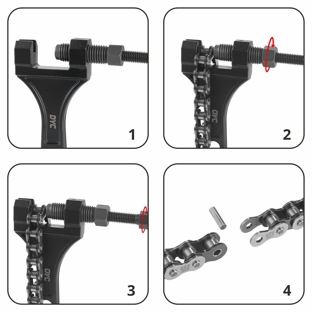 DYC Daiyoki chain brush keeps rollers clean for smoother operation.