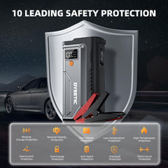 Dyeetic Jump Starter 5000A carrying case facilitates easy trunk storage