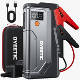 Dyeetic Jump Starter 5000A front view, compact roadside booster ready for emergencies