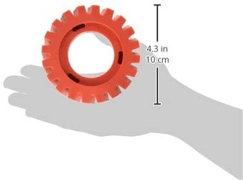 Dynabrade Nitro Series RED-TRED wheel serrations aid heat dissipation on curved panels