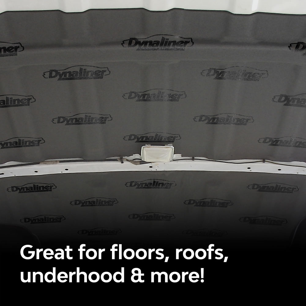 Dynamat Dynaliner in fiberglass enclosure reduces resonance and keeps panels quiet
