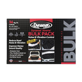 Dynamat Xtreme bulk pack contents for car sound dampening and easy DIY setup.