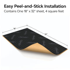 Dynamat Xtreme on floor panels reduces resonance for smoother rides.