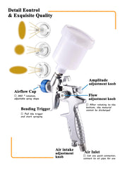 Dynastus HVLP setup showcases efficient transfer and reduced overspray for smoother finishes.