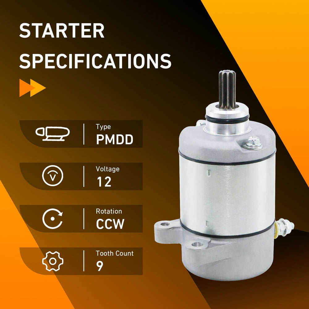 DynaVim Parts starter for Honda TRX350FM showing durable construction.