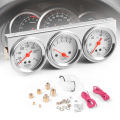 Dyno Racing 52mm oil pressure gauge for precise monitoring.