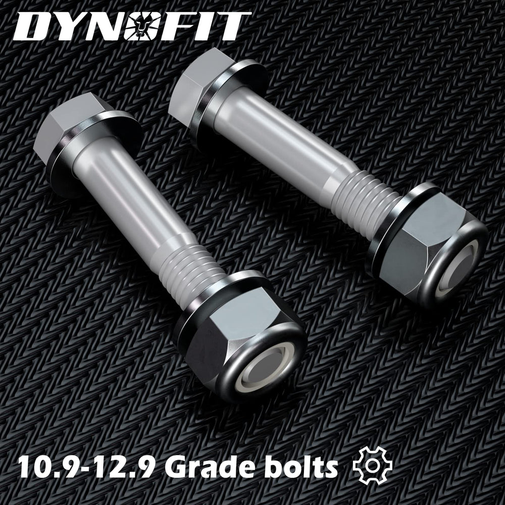 Dynofit extenders help maintain ride quality while reusing factory shocks.
