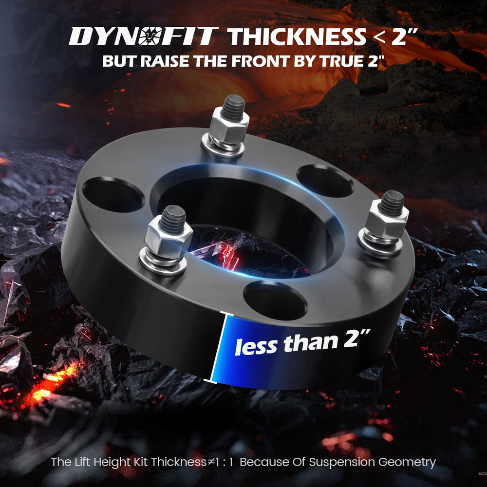 Dynofit front spacer installation demonstrates quick, tool-friendly upgrade.