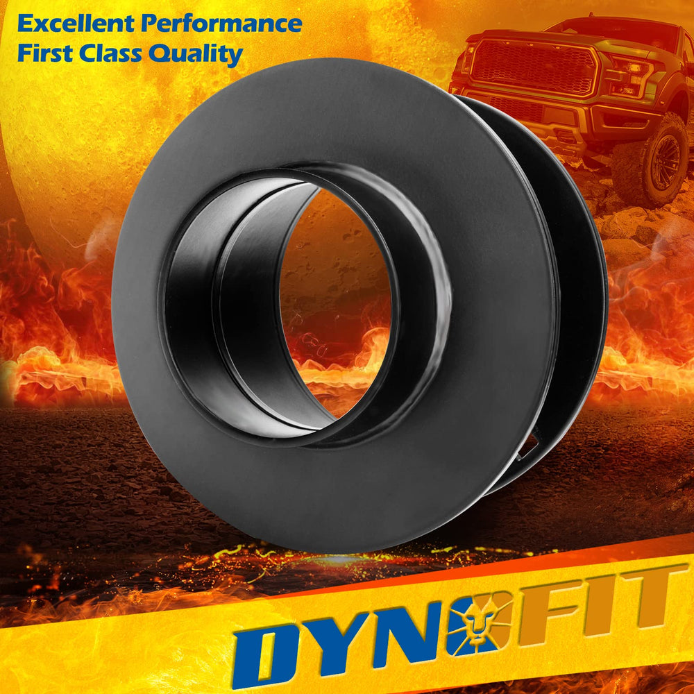 Dynofit leveling kit matte black finish adds rugged look and durability