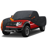 DYTARGET heavy-duty snow car cover on Ford F-150 protecting from snow and UV