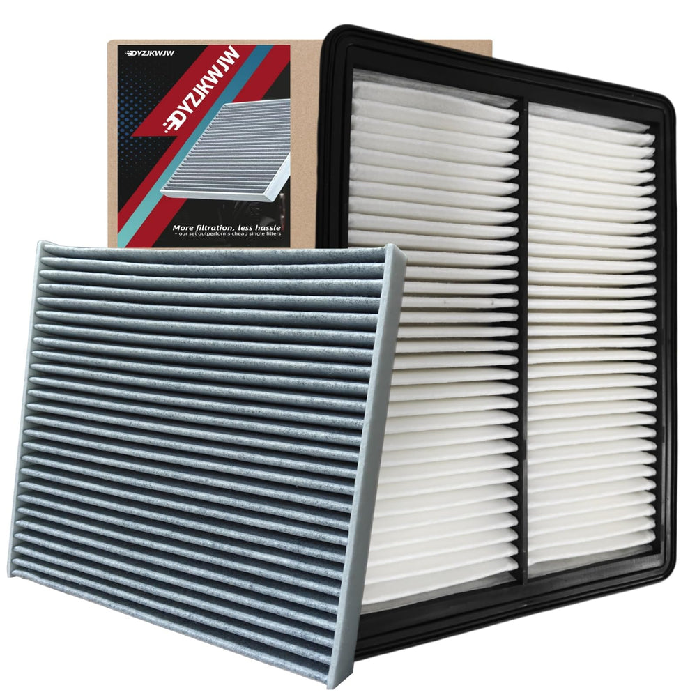 DYZJKWJW cabin and engine filter kit unboxed view for easy shopping